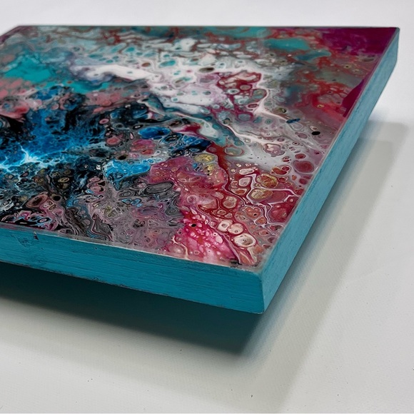 Acrylic and enamel pour painting by independent artist Jonathan Bugg - Picture 2 of 3